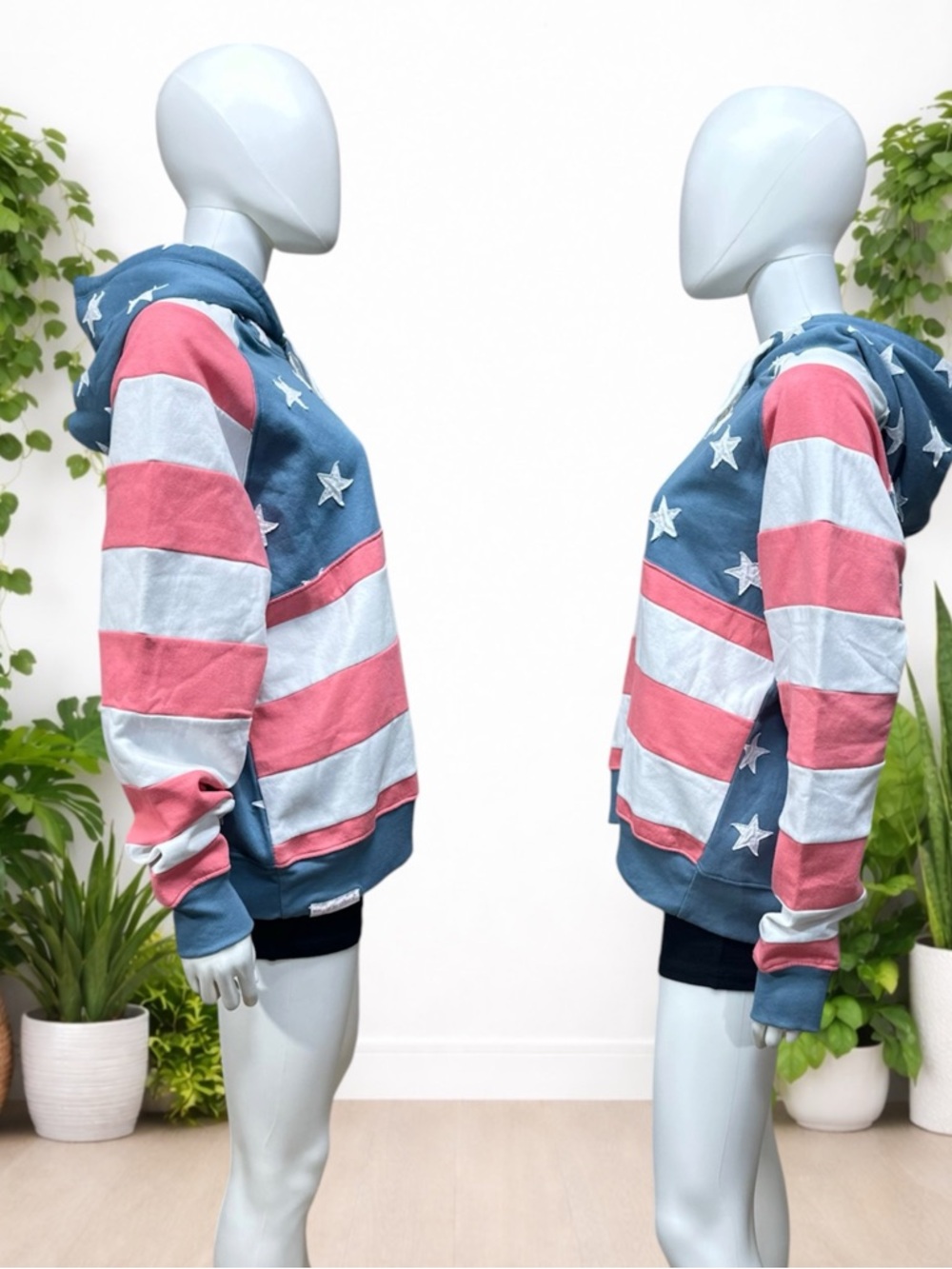 Simply Southern Patch USA Hoodie NWT [C39] - Picture 3 of 8